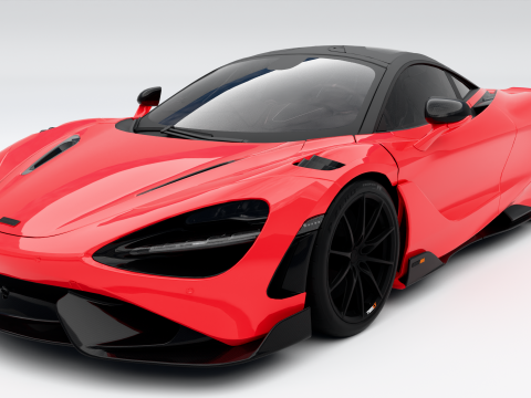 Макларен 765LT 2022 г. 3D Модель
