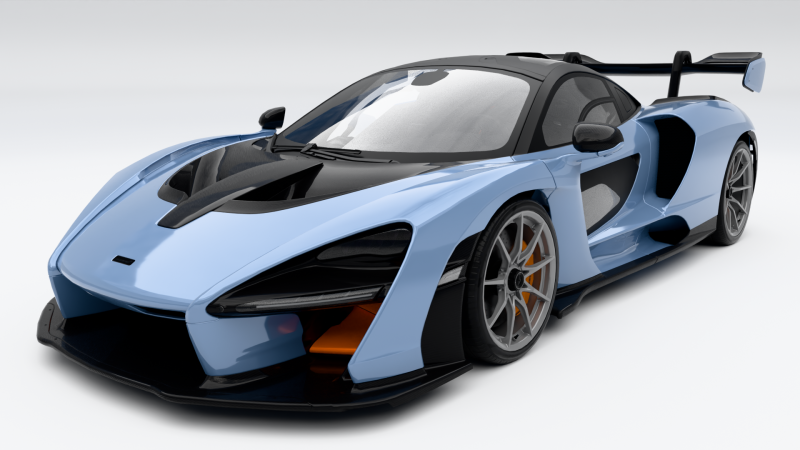 McLaren Senna 2019 3D Model .c4d .max .obj .3ds .fbx .stl .blend 