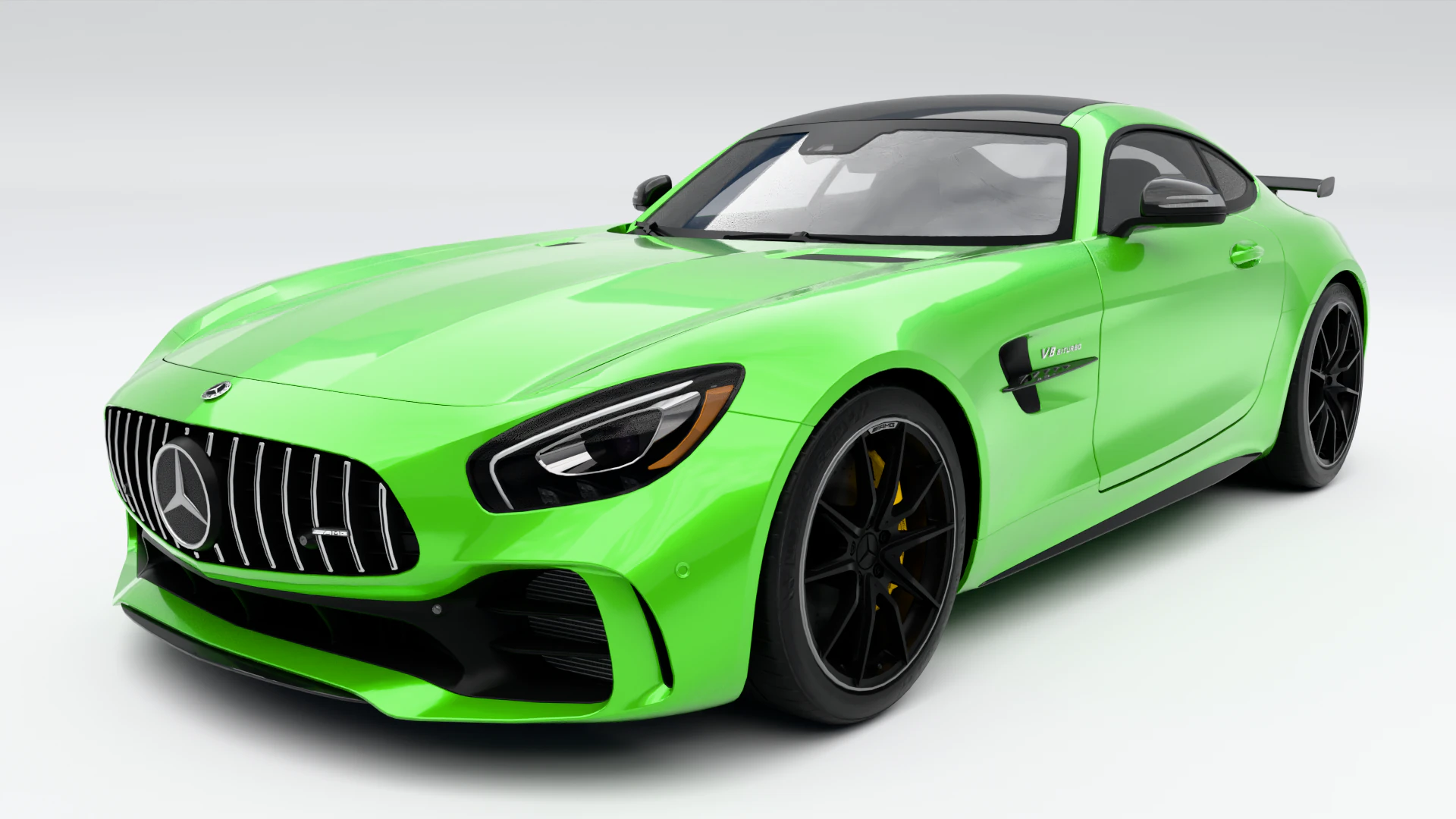 Mercedes-Benz AMG GT R 2017 3D Model .c4d .max .obj .3ds .fbx .stl .blend