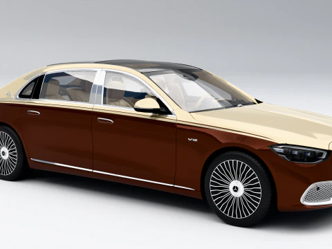 Mercedes-Benz S-Class Maybach 2021 3D Model