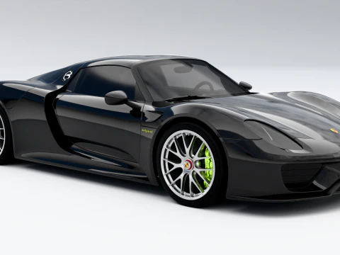 Porsche 918 Spyder 3D Model