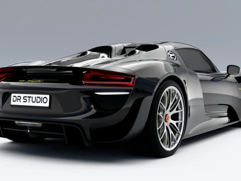 Porsche 918 Spyder 3D Model