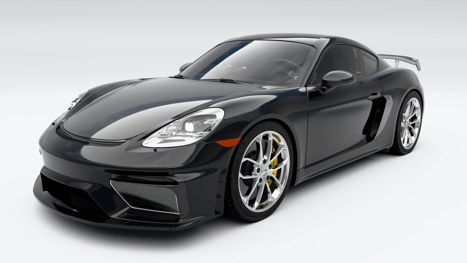 Porsche GT4 3D Model .c4d .max .obj .3ds .fbx .stl .blend