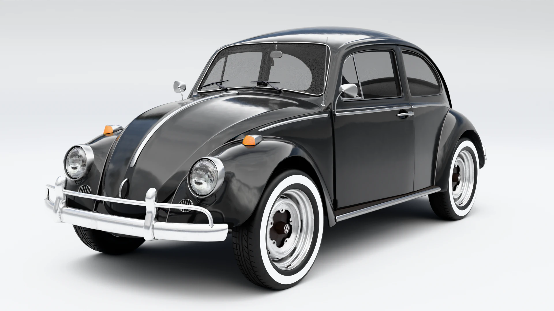 Volkswagen Beetle 1965 3D Model .c4d .max .obj .3ds .fbx .stl .blend 
