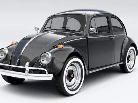 フォルクスワーゲン ビートル 1965 3Dモデル