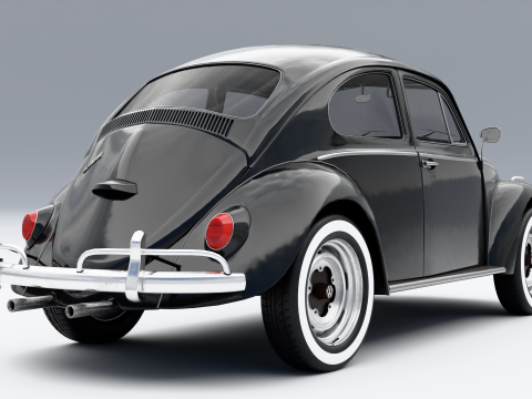 Volkswagen Beetle 1965 3D Model