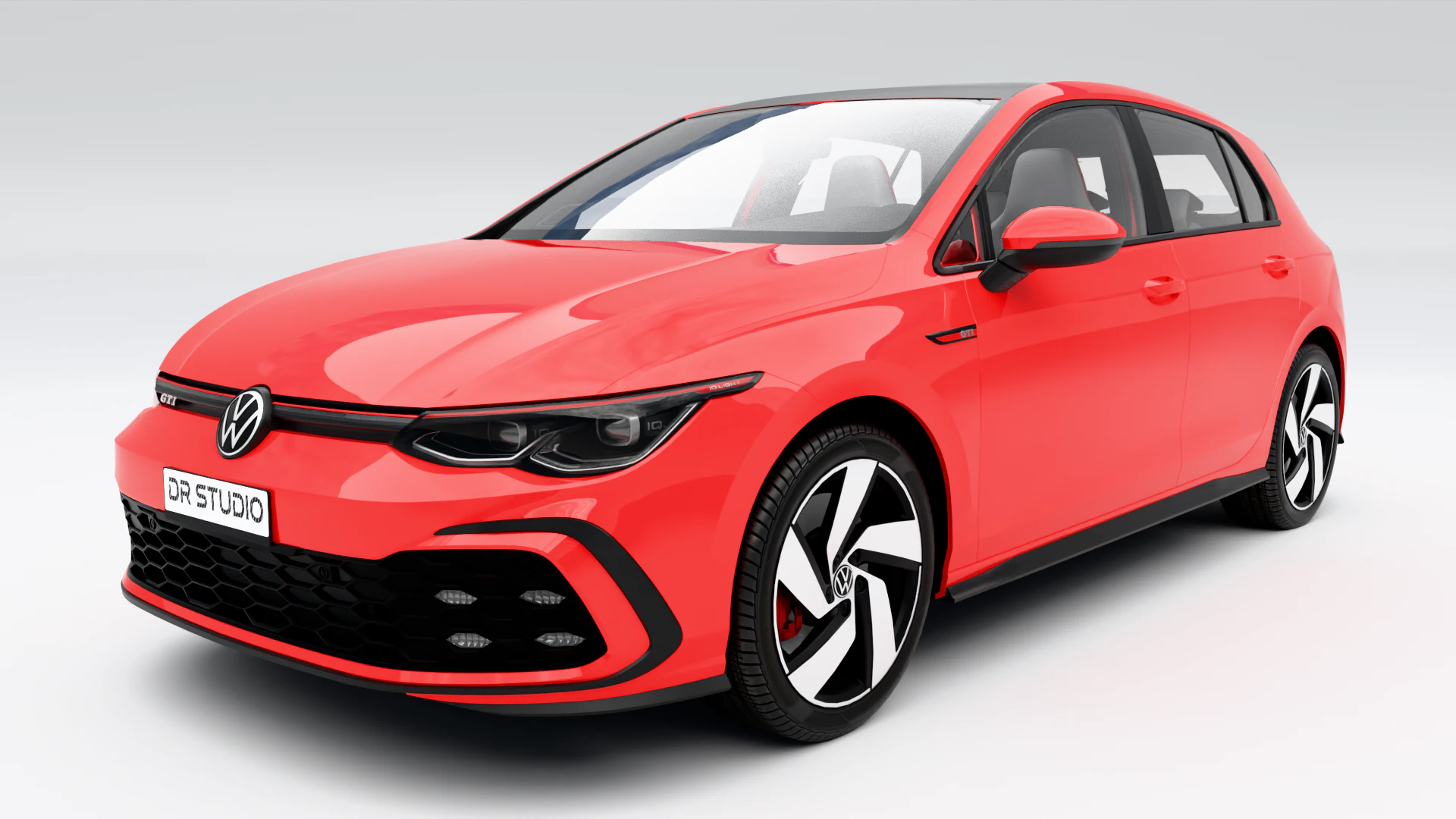 Volkswagen Golf GTI 2021 3D Model .c4d .max .obj .3ds .fbx .stl .blend 