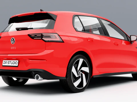 Volkswagen Golf GTI 2021 3D Model