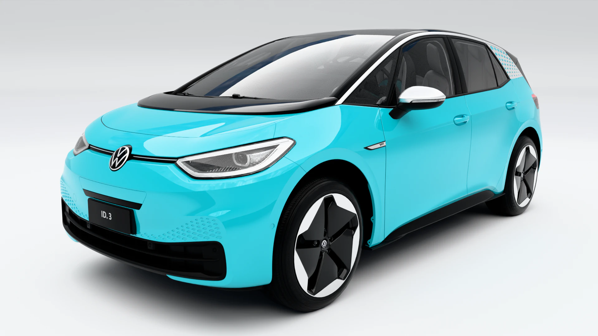 Volkswagen ID3 2021 3D Model .c4d .max .obj .3ds .fbx .stl .blend