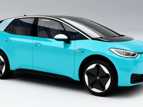 Volkswagen ID3 2021 3D Model