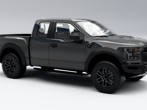 Форд Ф-150 Раптор 2017 3D Модель