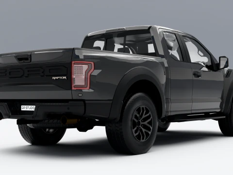 Ford F-150 Raptor 2017 3D Model