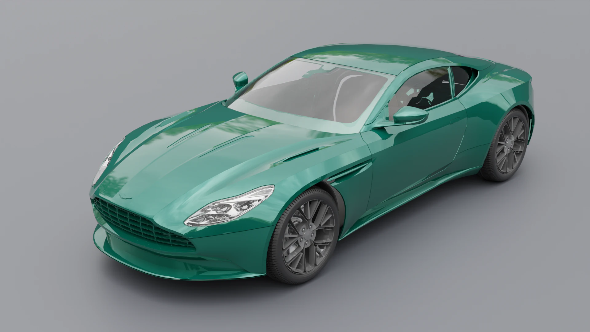 Aston Martin DB 11 3D Print Model .c4d .max .obj .3ds .fbx .stl .blend