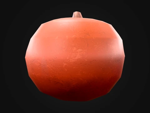 Jack o Lantern Halloween Pumpkin Game Prop 3D Model
