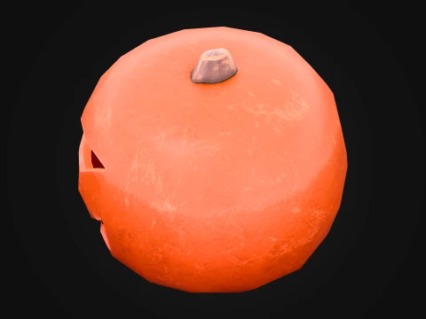 Jack o Lantern Halloween Pumpkin Game Prop 3D Model