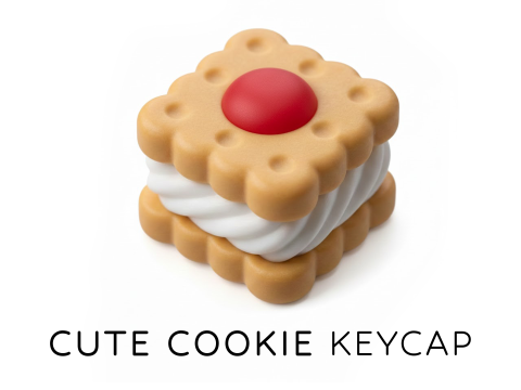 Cute Cookie Keycap - Keycap para teclado mec&aacute;nico Modelo de impresión 3D