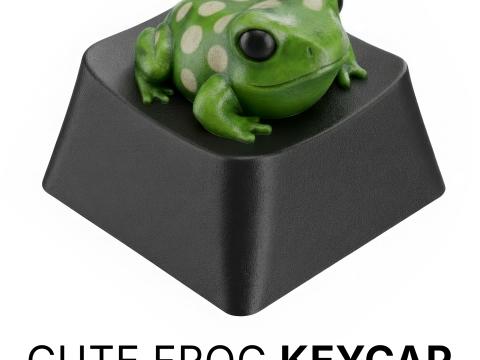 Leuke Kikker Keycap - Keycap voor mechanisch toetsenbord 3D printmodel