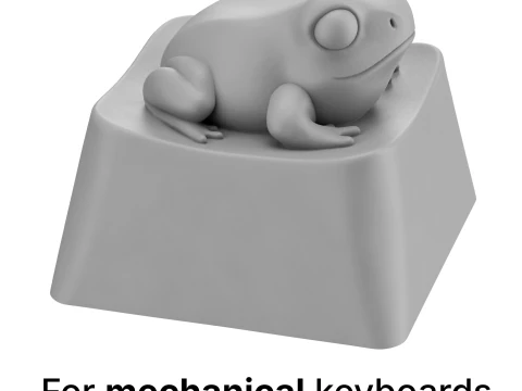 Cute Frog Keycap - Keycap for mechanical keyboard 3D Print Model