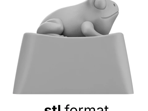 Cute Frog Keycap - Keycap for mechanical keyboard 3D Print Model