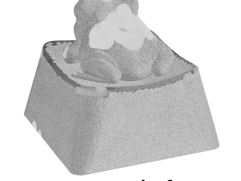 Cute Frog Keycap - Keycap for mechanical keyboard 3D Print Model