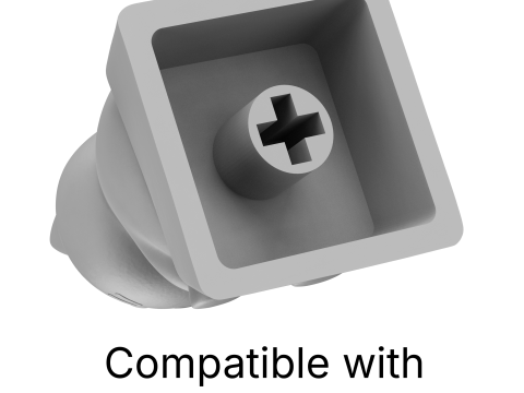 Cute Cat Keycap - Keycap for mechanical keyboard 3D Print Model