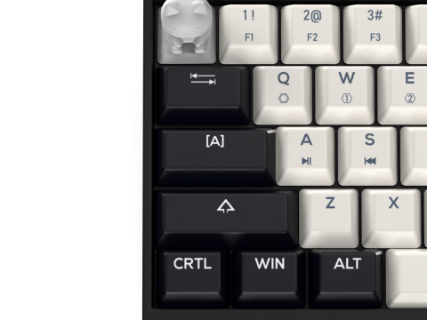 Cute Cat Keycap - Keycap for mechanical keyboard 3D Print Model