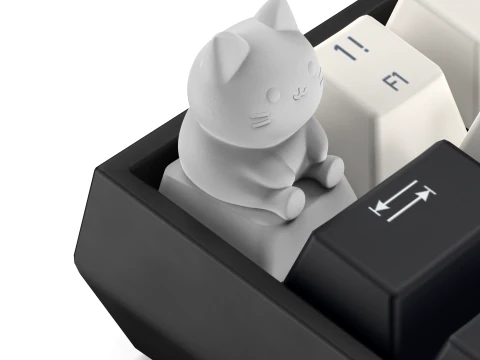 Cute Cat Keycap - Keycap for mechanical keyboard 3D Print Model