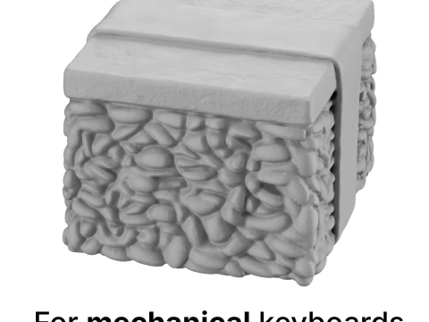 Square Sushi Keycap - Keycap for mechanical keyboard 3D Print Model
