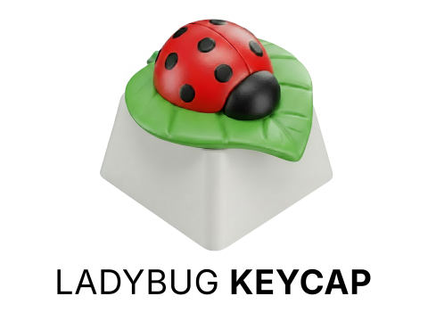 Ladybug Keycap - Keycap pour clavier m&eacute;canique Modèles 3D en vedette