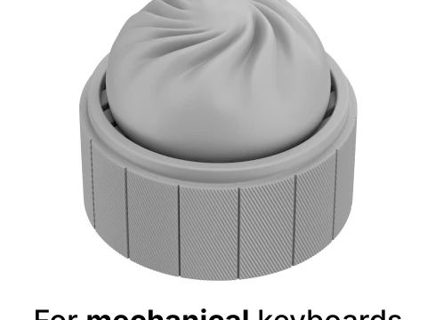 Steamed Bun Keycap - Keycap for mechanical keyboard 3D Print Model