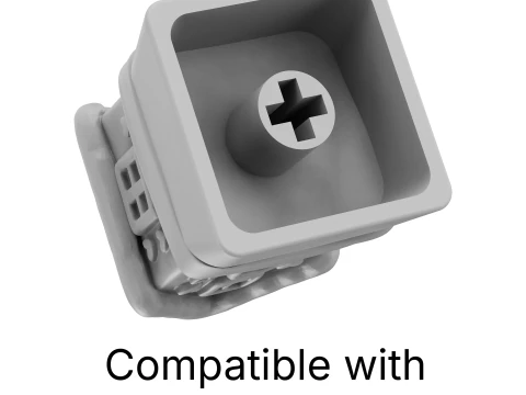 Gingerbread house Keycap - Keycap for mechanical keyboard 3D Print Model