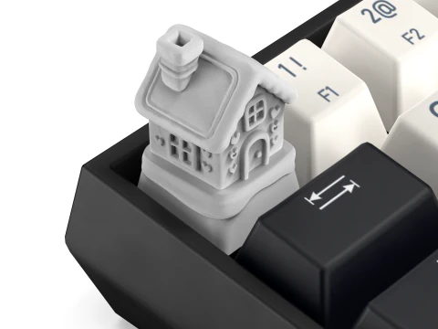 Gingerbread house Keycap - Keycap for mechanical keyboard 3D Print Model