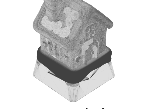 Keycap rumah roti jahe - Keycap untuk keyboard mekanis Model Cetak 3D