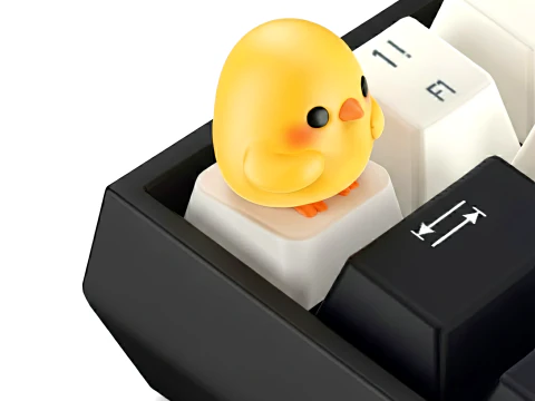 Ute Chick Keycap - Keycap for mechanical keyboard 3D Print Model