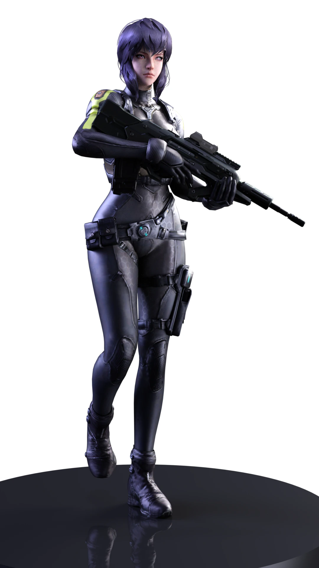 Motoko Kusanagi Ghost in the Machine 3D Print Model .c4d .max .obj .3ds .fbx .stl .blend 