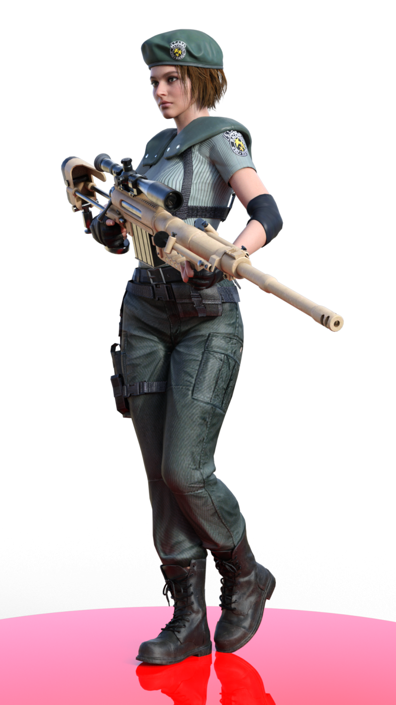 Jill Valentine Sang Ahli Membuka Kunci Model Cetak 3D .c4d .max .obj .3ds .fbx .stl .blend