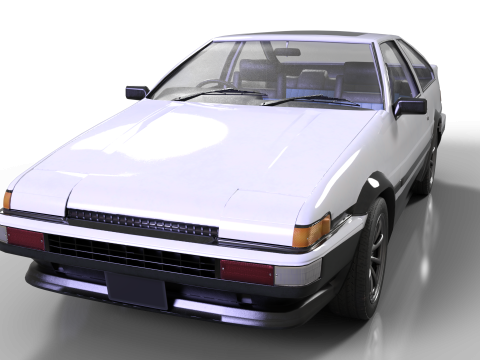 Toyota AE86 Trueno Drifting Legend 3D Print Model