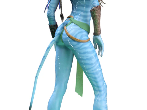 Neytiri of Pandora Navi Warrior 3D Render 3D Print Model