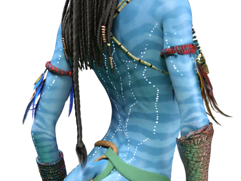 Neytiri of Pandora Navi Warrior 3D Render 3D Print Model
