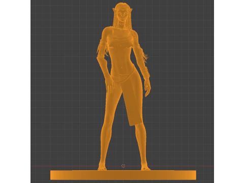 Neytiri of Pandora Navi Warrior 3D Render 3D Print Model