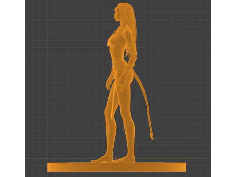 Neytiri of Pandora Navi Warrior 3D Render 3D Print Model