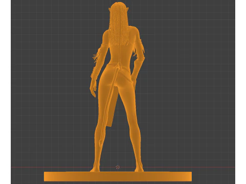 Neytiri of Pandora Navi Warrior 3D Render 3D Print Model