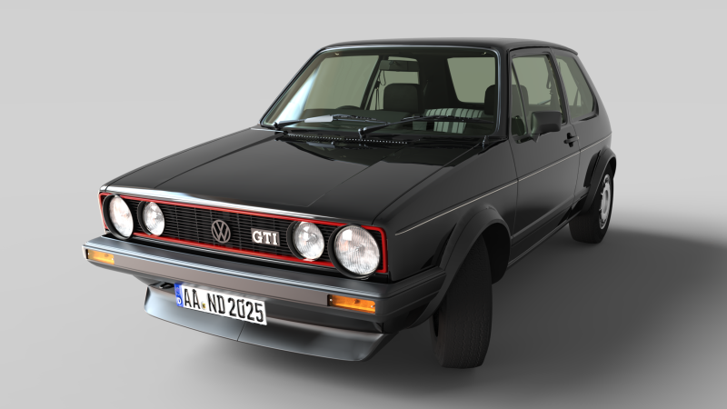 Volkswagen Golf GTI Mk1 El origen del Hot Hatch Modelo de impresión 3D .c4d .max .obj .3ds .fbx .stl .blend 