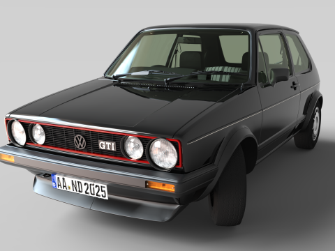 Volkswagen Golf GTI Mk1, a origem do hot hatch Modelo de Impressão 3D