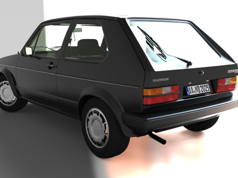 Volkswagen Golf GTI Mk1 El origen del Hot Hatch Modelo de impresión 3D