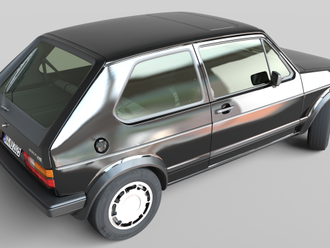 Volkswagen Golf GTI Mk1 El origen del Hot Hatch Modelo de impresión 3D