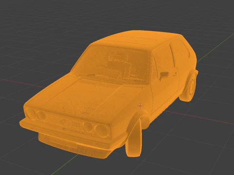 Volkswagen Golf GTI Mk1 The Hot Hatch Origin 3D Print Model