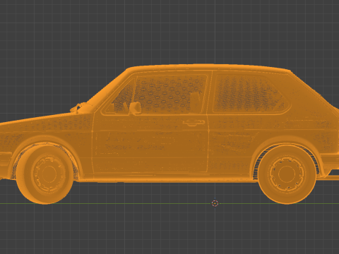 Volkswagen Golf GTI Mk1 El origen del Hot Hatch Modelo de impresión 3D