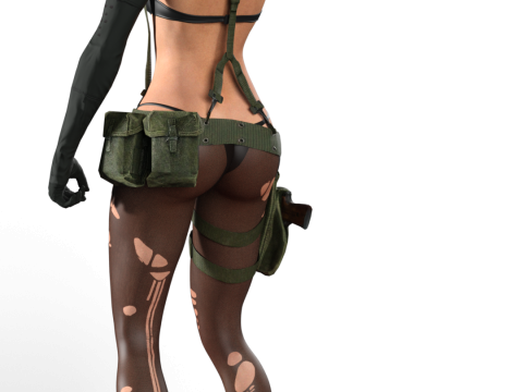 Quiet The Silent Sniper Metal Gear Solid V 3D Print Model