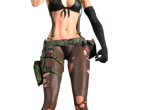 Quiet The Silent Sniper Metal Gear Solid V 3D Print Model